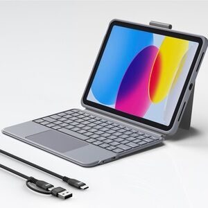 Keyboard Case for iPad 10th Generation,Bluetooth Wireless Detachable Magnetic